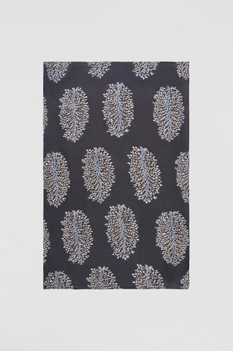 Korat Handcrafted Ajrakh Saree - Black, Black, image 9